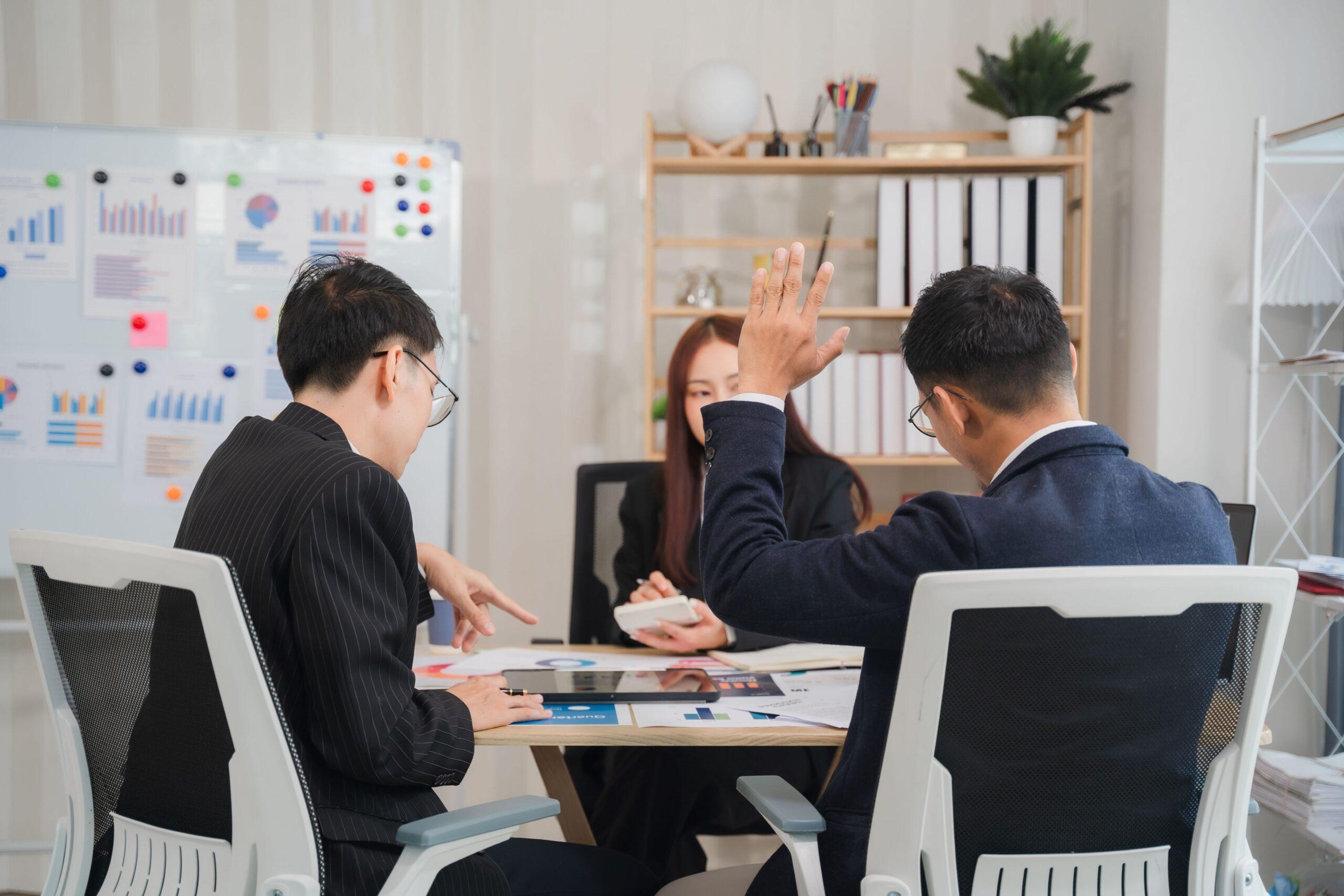 Besprechungssituation innerhalb eines Teams