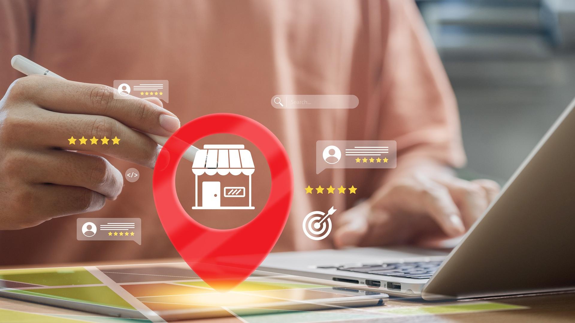 Lokale Sichtbarkeit mit Bewertungssternen | Amazon Agentur

