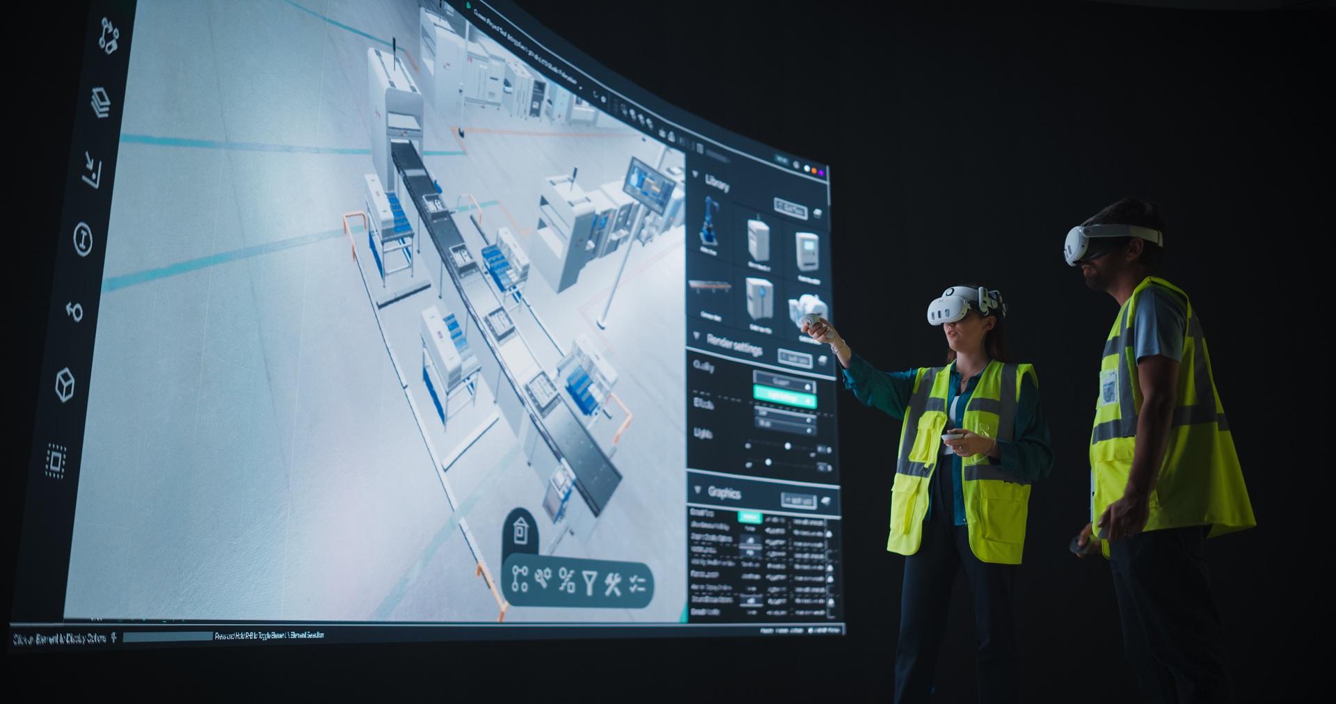 Ingenieure simulieren Produktionsanlage mit VR-Technik | Photovoltaik Altenburg