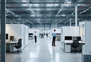 Mehr über den Artikel erfahren Wie modulare Raumlösungen Effizienz und Komfort in Industriehallen revolutionieren